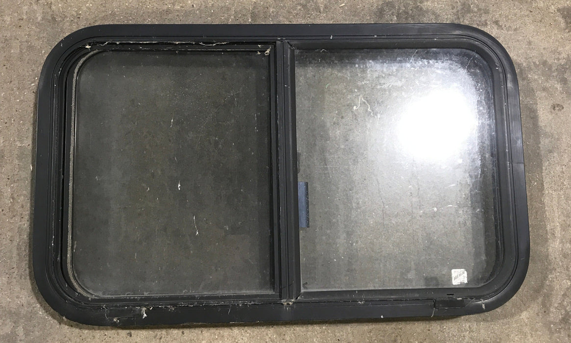 Used Black Radius Opening Window : 30 3/4" W X 18 1/2" H X 2" D