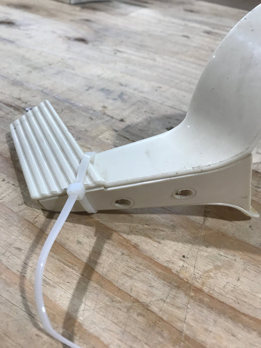 Used Dometic Flush Pedal Cover, Bone - 385310118