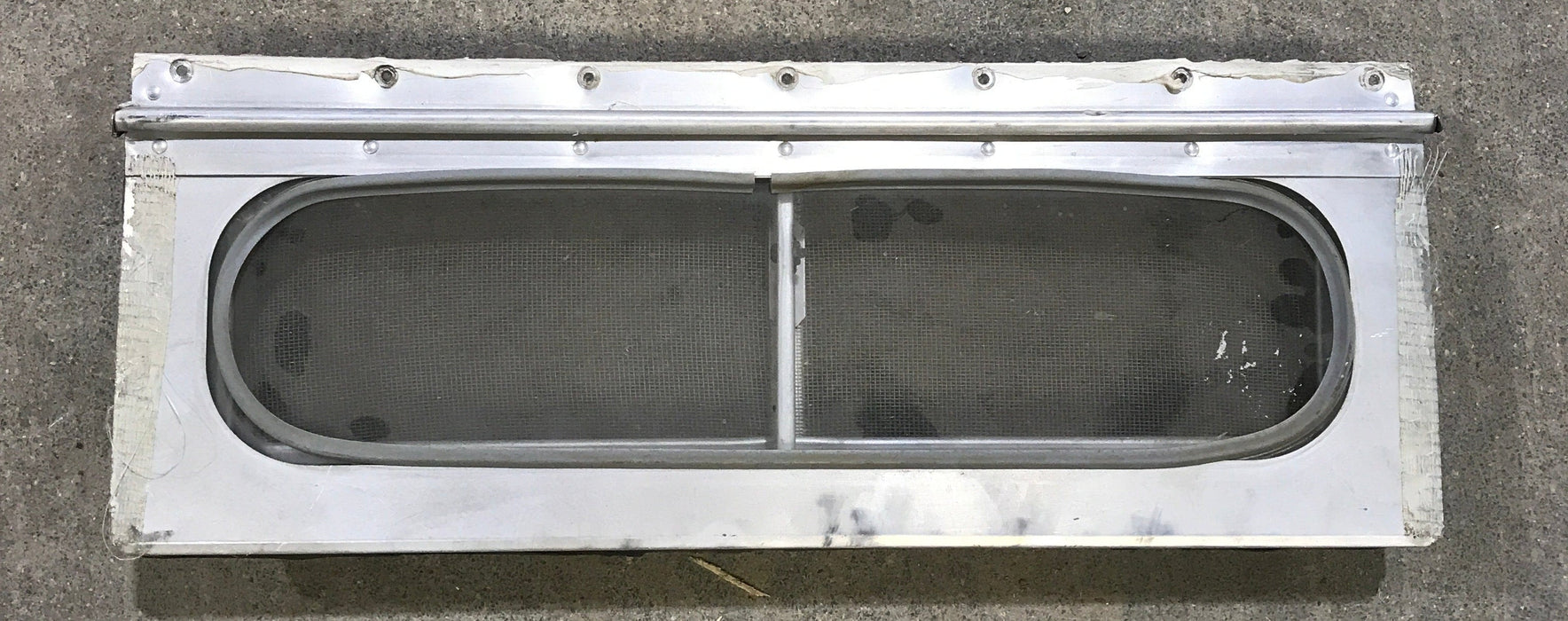 Used Silver Square Opening Window: 17 3/4" W x 5 1/2" H x 3/4" D
