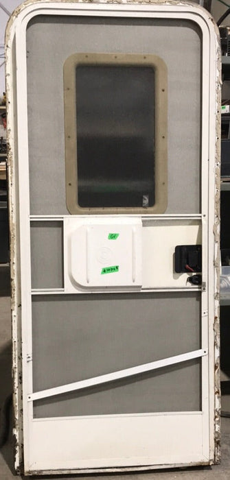 Used RV Radius Corner Entry Door 29 1/2" W x 70" H