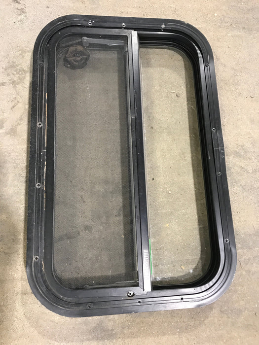 Used Black Radius Opening Window : 23 1/2" W x 14 3/4" H x 2"