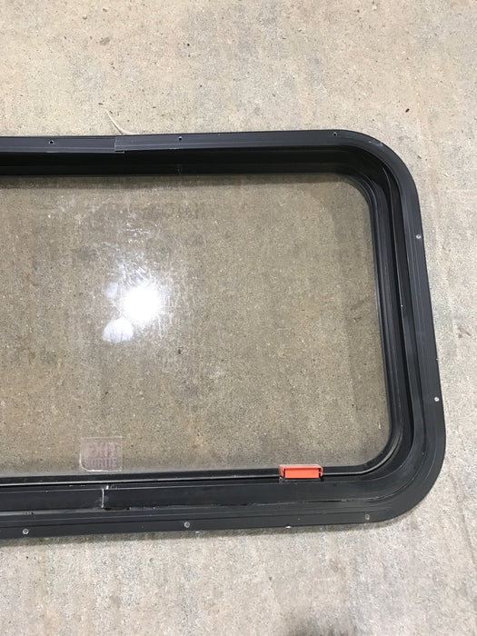 Used Black Radius Emergency Opening Window : 30 1/2" W x 19 1/4" H x 1 1/4"