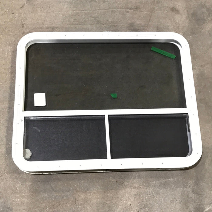 Used White Radius Opening Window : 35 1/2" x 28 1/2 x 2" D