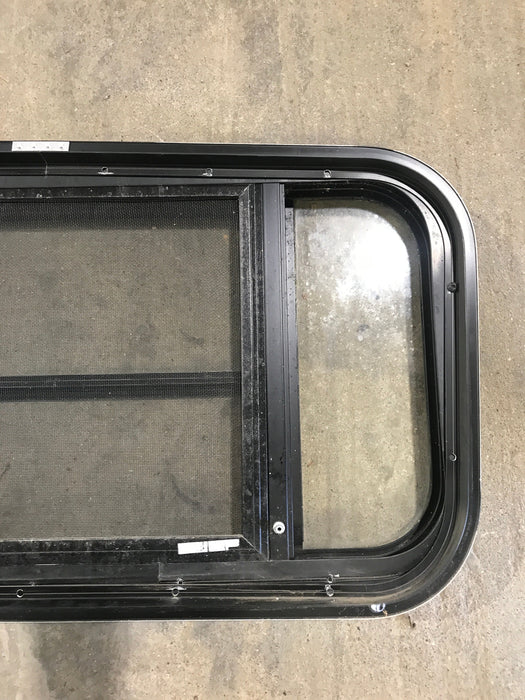 Used Black Radius Opening Window : 29 1/2" W x 14 3/4" H x 2"