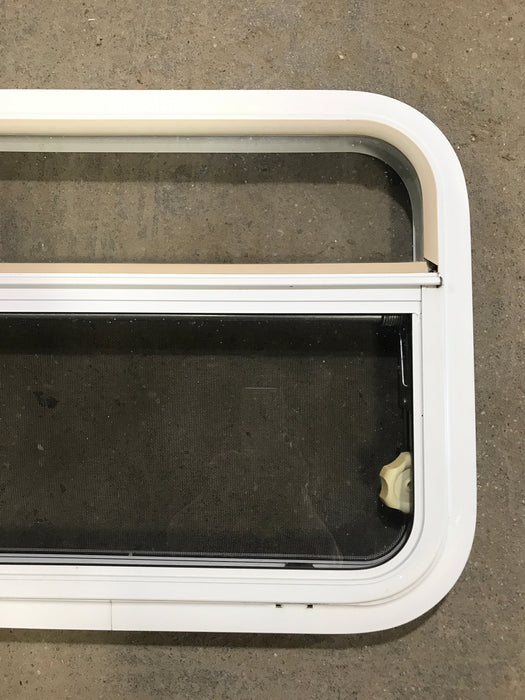 Used White Radius Opening Window : 23 1/2" W x 17 1/2" H x 1 1/2" D