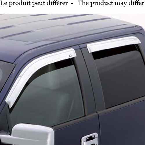  Buy Stampede 6337-8 Sidewind Deflectors Chrome Toyota Tacoma 05-14 - Vent