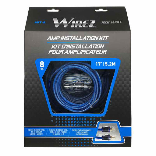  Buy Wirez AKT-8 8 Gauge Amplifier Installation Kit - Audio and Electronic