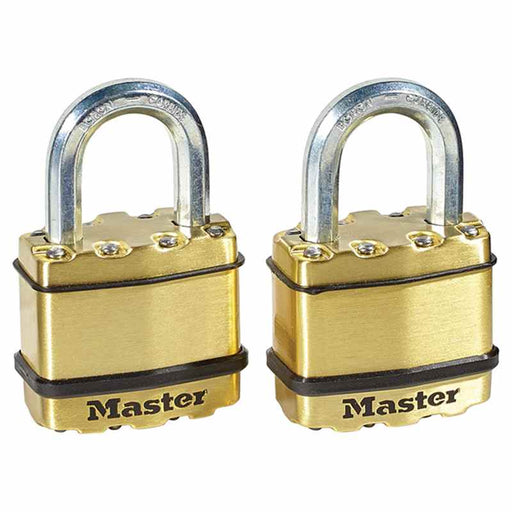  Buy Masterlock M1BLCBCTHC Padelock(2) Brass/Steel 1-3/4" - Tire
