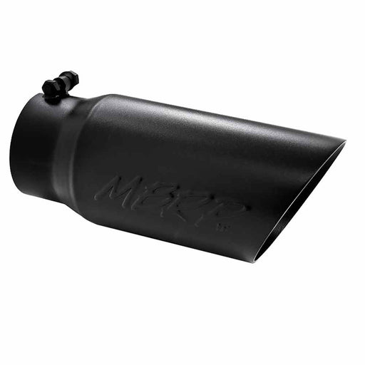  Buy MBRP T5053BLK Tip 5" Od Dual Wall Angled 4" Inlet 12" Black Univ. -