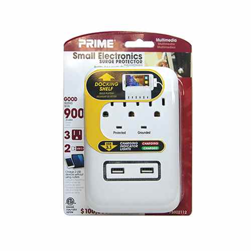  Buy Prime Products PB802112 White Power Bar 900J Surge - Automotive Tools