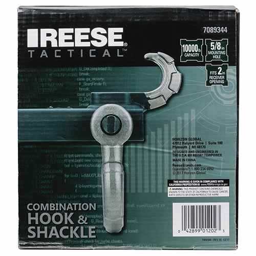  Buy Reese 7089344 Tactical Combination Hook & Shackle Receiver Mount -