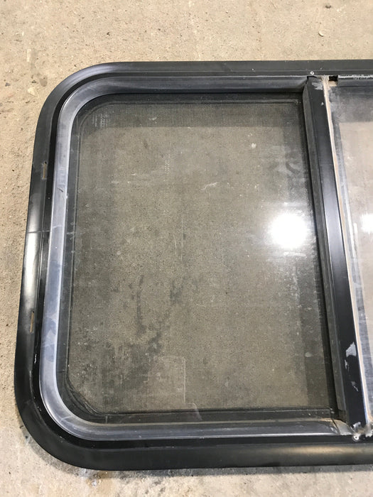 Used Black Radius Opening Window : 29 1/2" W x 17 1/2" H x 2"