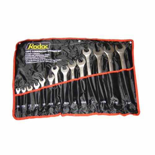  Buy Rodac WC14S Combination Wrench Set 14 Pces - Automotive Tools