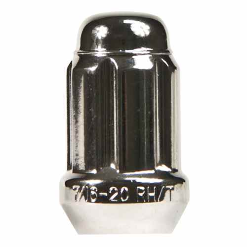  Buy RT TN0201 Rtx 6 Spline Nut 7/16" Rh Chrome - Lug Nuts and Locks