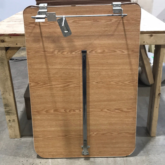 Used RV Wall Mount Table Top With Single Leg 39 1/2" L x 27 3/4" W