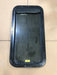 Used Black Radius Frameless Non-Opening Window : 34 1/2" X 17 1/4" X 1 1/2" D - Young Farts RV Parts