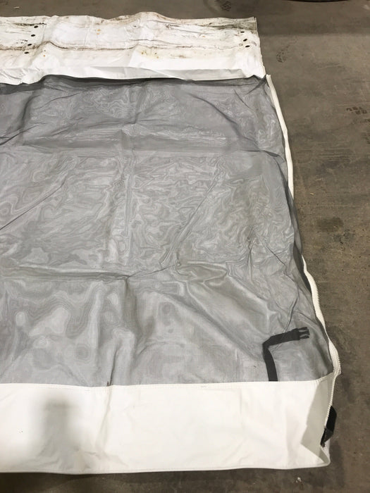 Used Fabric Panel for RV Awning Screen Room - Front Panel