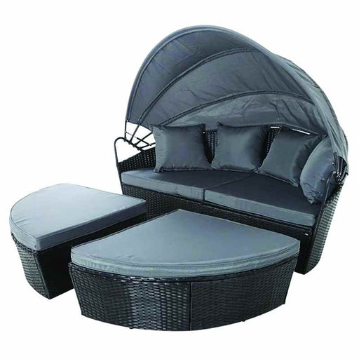 Buy Willion WR-L011G Outside Bed With Roof Rotin Grey - Unassigned