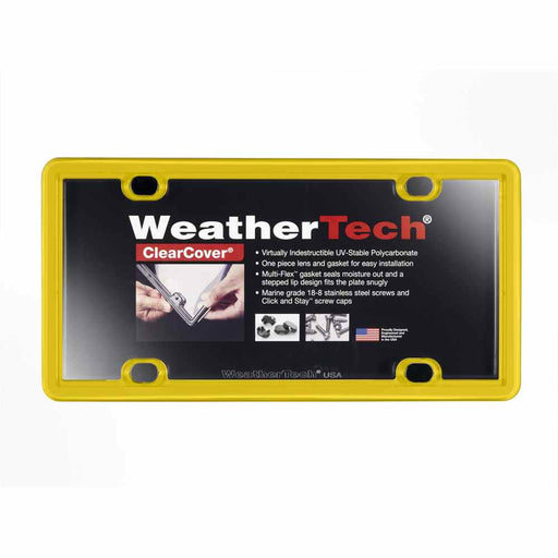  Buy Weathertech 8ALPCC14 Accessoryyellownauniversal - License Plates