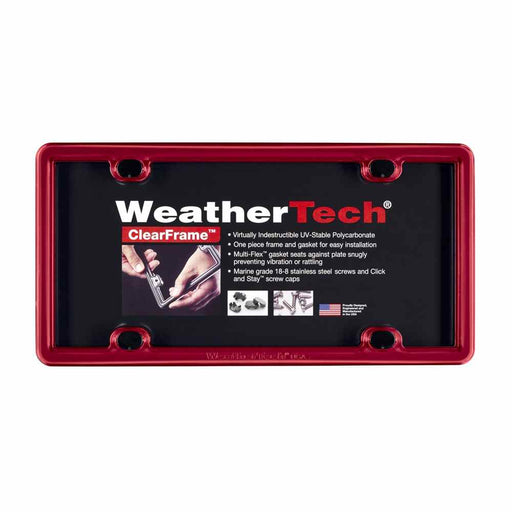  Buy Weathertech 8ALPCF1 Accessoryrednauniversal - License Plates