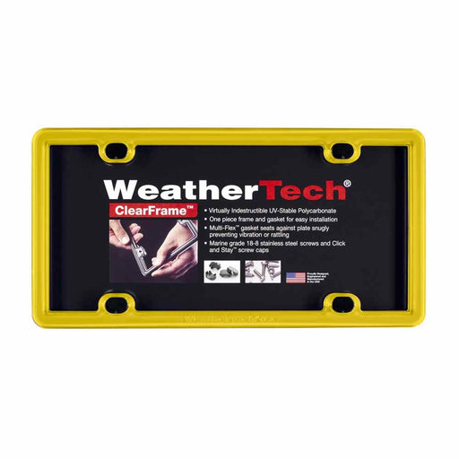  Buy Weathertech 8ALPCF14 Accessoryyellownauniversal - License Plates