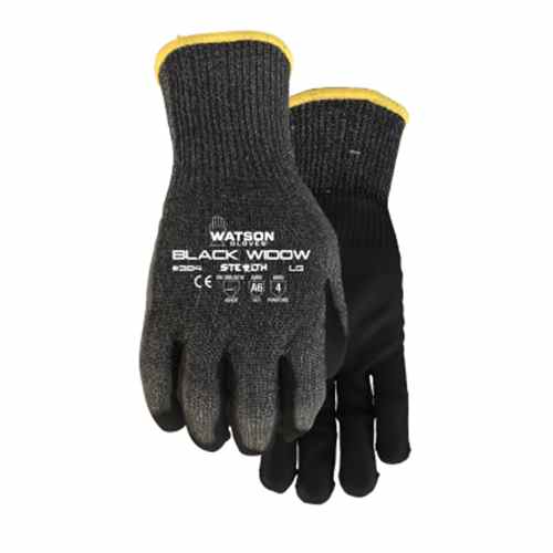  Buy Watson 384L Black Widow Polyurethane Gloves(Pair) Large - Automotive