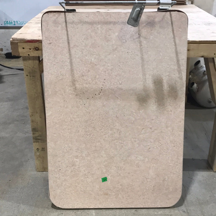 Used RV Wall Mount Table Top With Single Leg 39 1/2" L x 27 3/4" W
