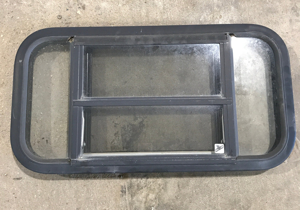 Used Black Radius Opening Window : 29 1/2" W x 14 1/2" H x 2"
