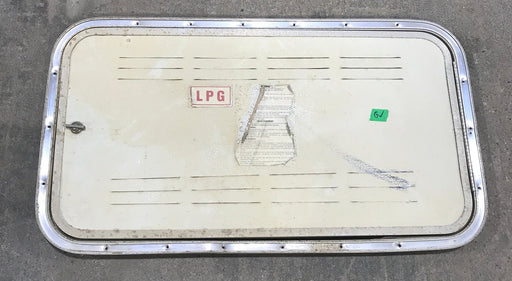 Used Radius Propane Cargo Door 29 3/4" x 15 3/4" X 3/4" D - Young Farts RV Parts