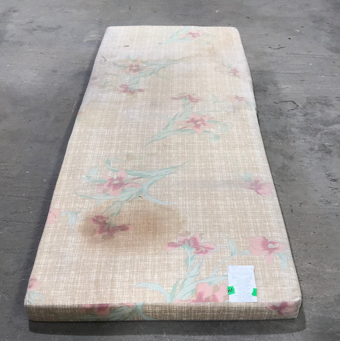 Used Bunk Mattress 76" L x 29" W x 2" D
