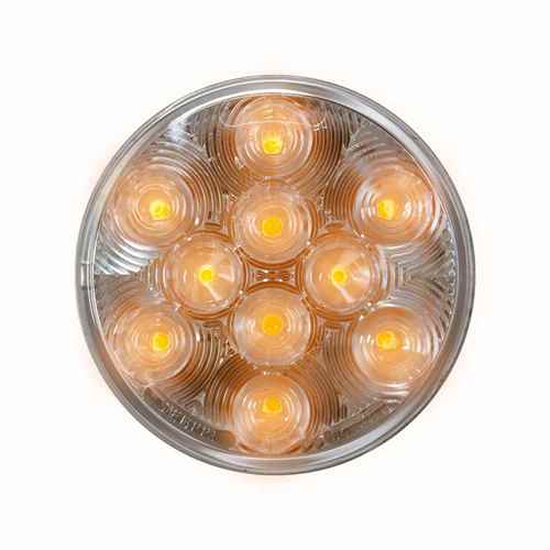  Buy Unibond LED4000CS-10A Led 4" Rd Signal/Park Clear Lens Lamp Amber -