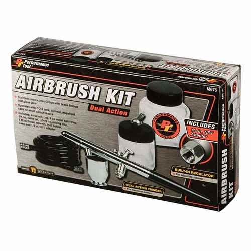 Buy Performance Tools M676 Dual Action Air Brush Kit - Automotive Tools