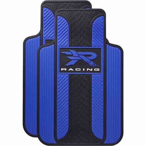  Buy PlastiColor 001727R02 (2)"R"Racing S. Car Mat Blue - Floor Mats