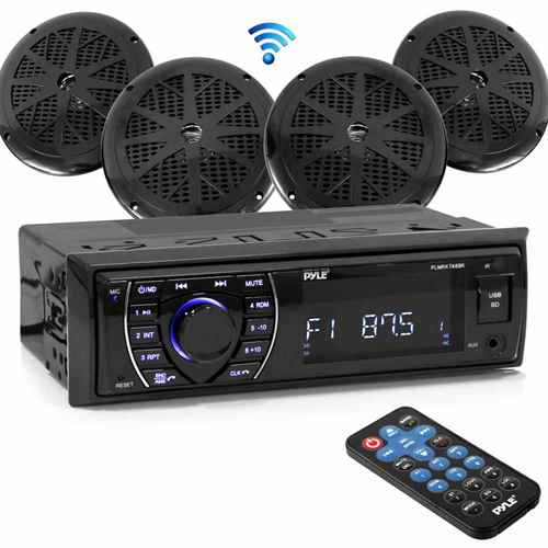 Buy Pyle PLMRKT48BK Am/Fm Marine Radio With 6.5" Speakers - Marine Audio
