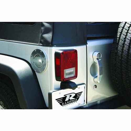  Buy Rampage 85001 Billet Style Gas Covers Stainless Steel Wrangler 97-06