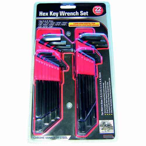  Buy Rodac 1154-0 22Pc Long Arm Hex Key Wrench S - Automotive Tools