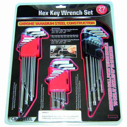  Buy Rodac 1155-0 27Pc Hex Key Wrench Set Crv St - Automotive Tools
