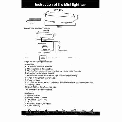  Buy Rodac LTF-23L-1W Led Mini Light Bar Yellow 12V - Emergency Warning