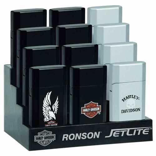  Buy Ronson 43548-12 Butane Lighter(12) Display Harley-Davidson -