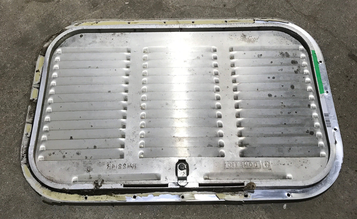 Used Retro NORCOLD 616009/ DOMETIC (P/N UNKNOWN for RM2214R) - Off White Vent Door with Silver Trim
