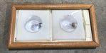 USED Retro RV Interior Light Fixture - DOUBLE - Young Farts RV Parts