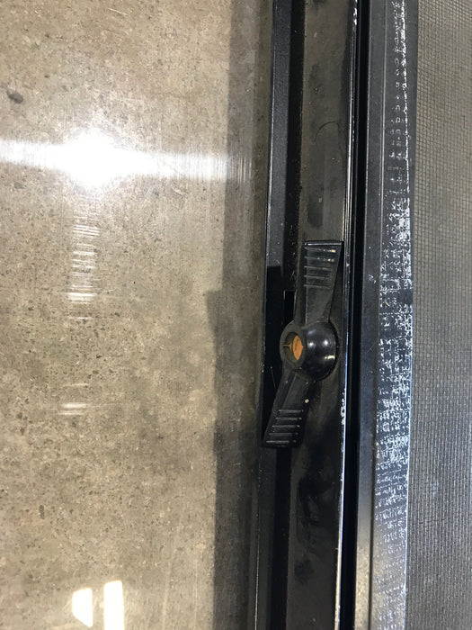 Used Black Radius Opening Window : 29 1/2" W x 17 1/2" H x 2"