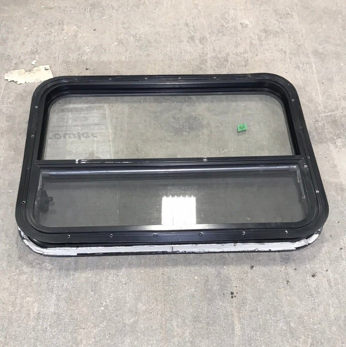 USED Black Radius Opening Window : 29 3/4" W X 21 3/4" H X 2" D