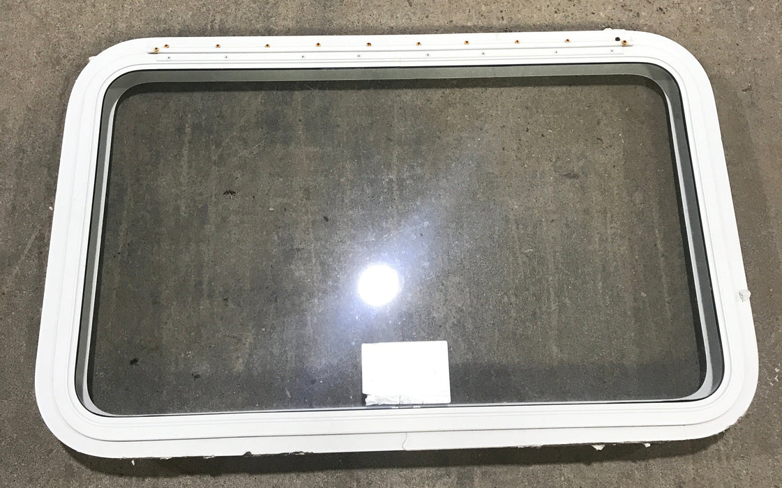 Used White Radius Emergency Opening Window : 35 1/2" x 21 1/2 x 1 1/2" D