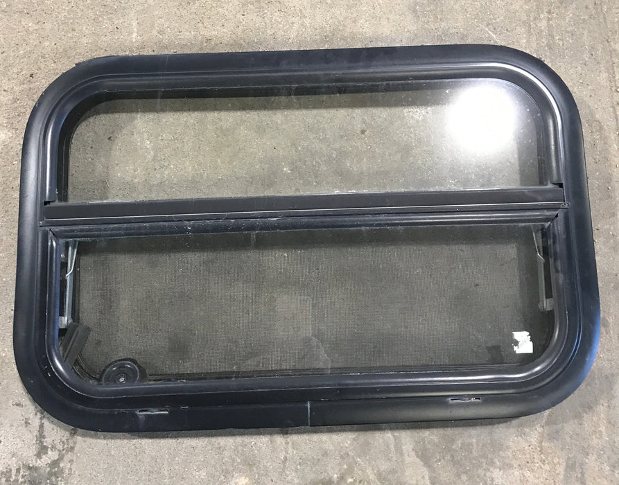 Used Black Radius Opening Window : 23 1/2" W x 14 3/4" H x 2"