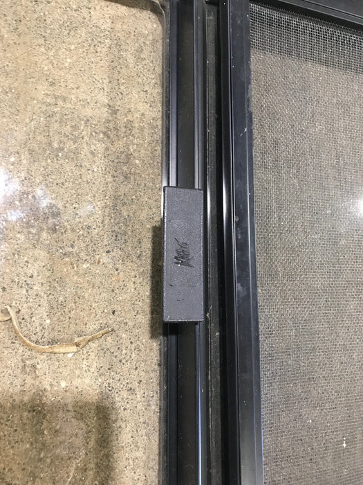 Used Black Radius Opening Window : 24 1/2" W x 19 1/4" H x 1 1/4"