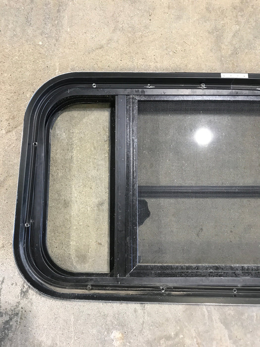Used Black Radius Opening Window : 29 1/2" W x 14 3/4" H x 2"