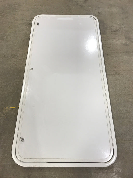 Used Radius Cornered Cargo Door 55" x 25 1/2" x 1" D - Young Farts RV Parts