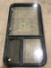 Used Black Radius Emergency Opening Window : 41 1/2" W X 21 1/2" H X 2" D - Young Farts RV Parts