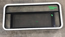 USED Black Radius Opening Window : 47" W x 21 1/4" H x 1 3/4" D - Young Farts RV Parts